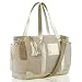 MB KRAUSS Large Diaper Bag Stylish Tote for Mom and Dad Baby    Organizer    Bag for Boys and Girls with Changing Pad   and Big Pockets (Beige)