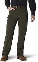 Wrangler Riggs Workwear Men's Ripstop Carpenter Jeans - Durable 100% Cotton, Room2Move Fit & Tool Pockets