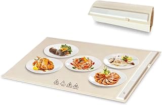 Fast Heating Food Electric Warming Tray Foldable Warmer Plate with Adjustable Temperature Control Keeps Hot Constant