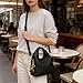 Women's Top Handle Handbag Small Satchel Bags Trendy Hobo Purse Crossbody Bag Faux Leather Shoulder Bag Satchel Purse