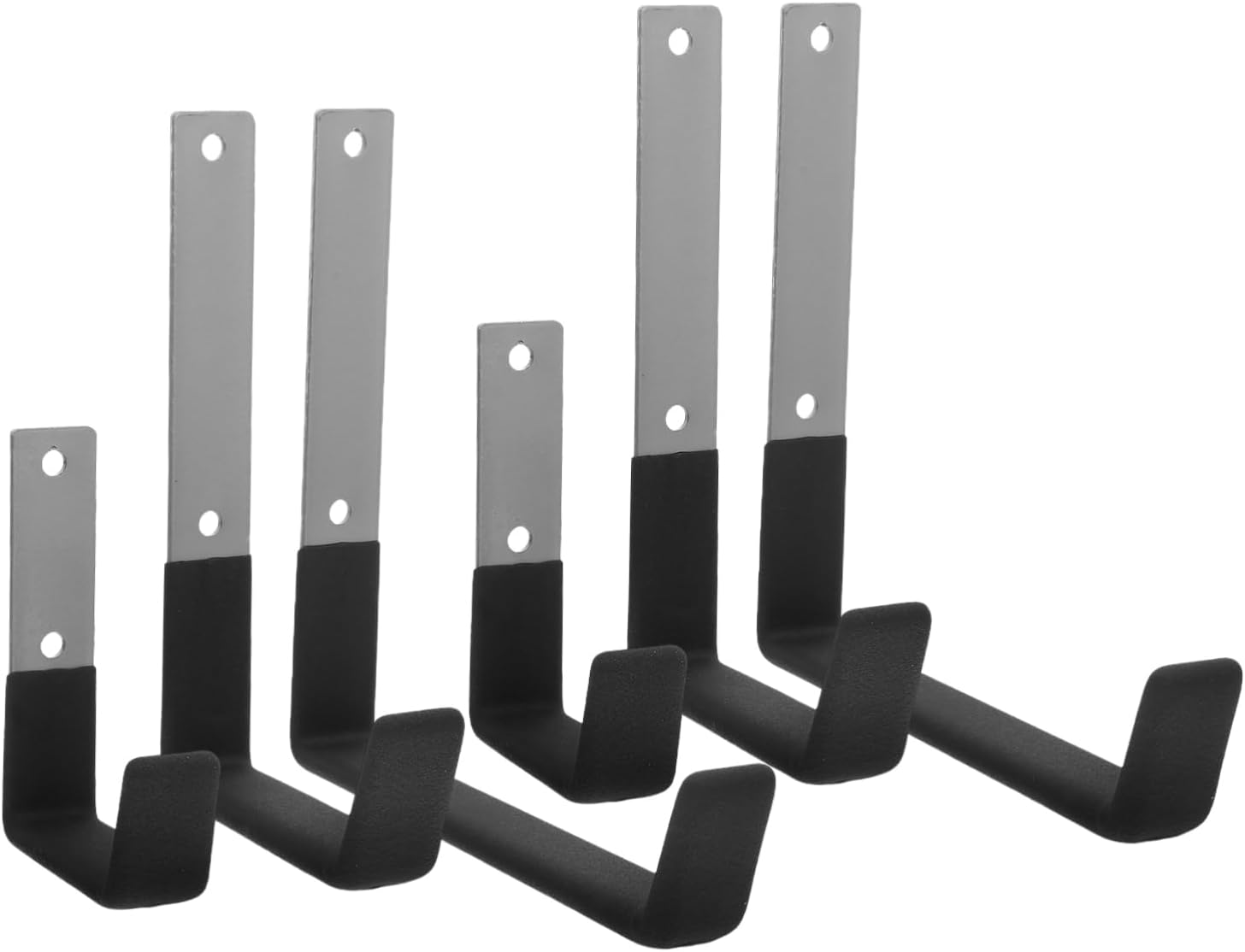 balacoo Pack Heavy Duty Garage Ceiling Storage Racks Ladder Hooks for Wall Tool Hangers Removable Wall Hooks