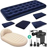 Die komfortable Luftmatratze überzeugt mit gewohnter Bestway Qualität. Die beflockte Liegefläche lädt zum Entspannen und Verweilen ein.