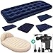 Produktbild Deuba Luftbett Set mit elektrischer Luftpumpe Luftmatratze | Maße: 203 x 152 x 22cm | Luftpumpe mit 3 verschiedenen Adaptern