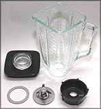 Brentwood P-OST722 Replacement Glass Jar Set, Oster Blender Compatible, 0.33 Gallon Capacity
