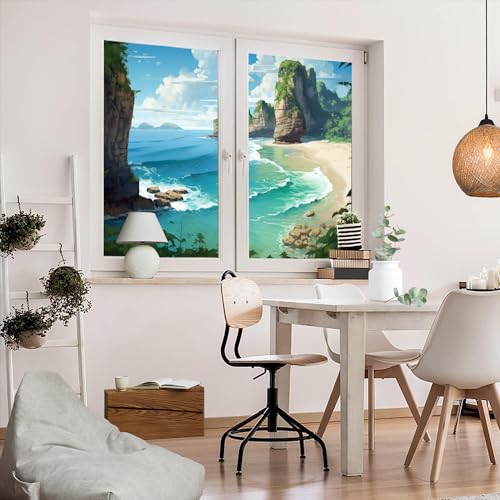 Vinilo decorativo para ventana tamaño 31.5x55.1 pulgadas x2 miniatura 5