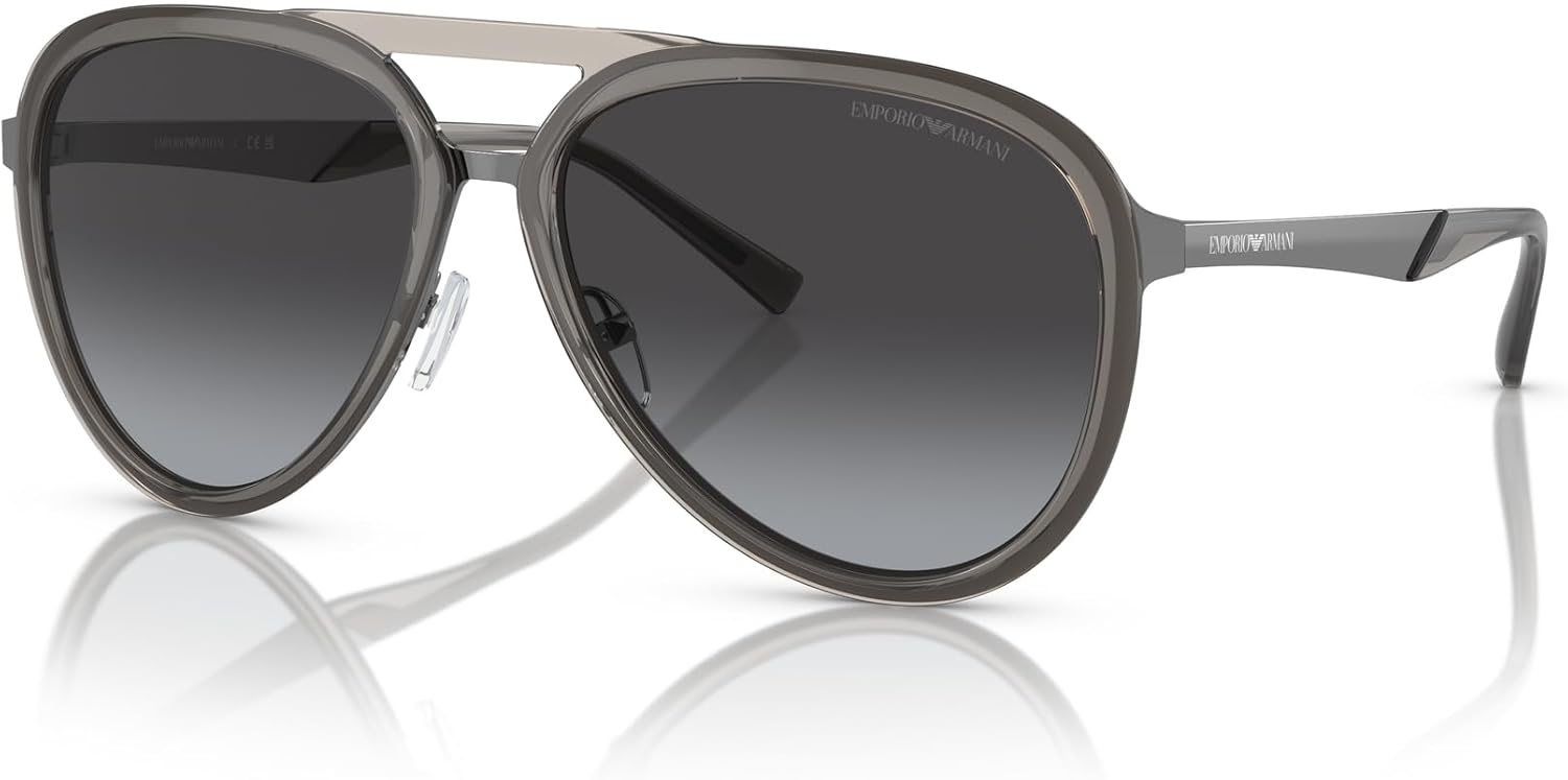 Emporio Armani mens Ea2145 Aviator Sunglasses