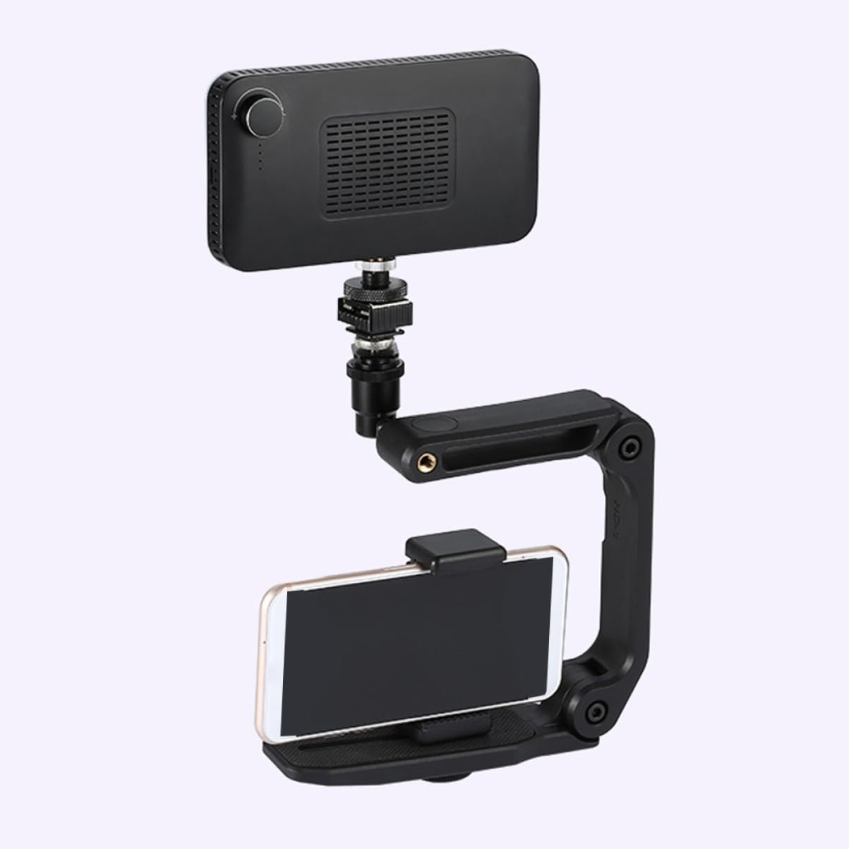Estabilizador de Cámara Plegable para DSLR y Móvil, Soporte Nylon Pa66 y Fibra de Vidrio, Tornillo 1/4 para Vídeo