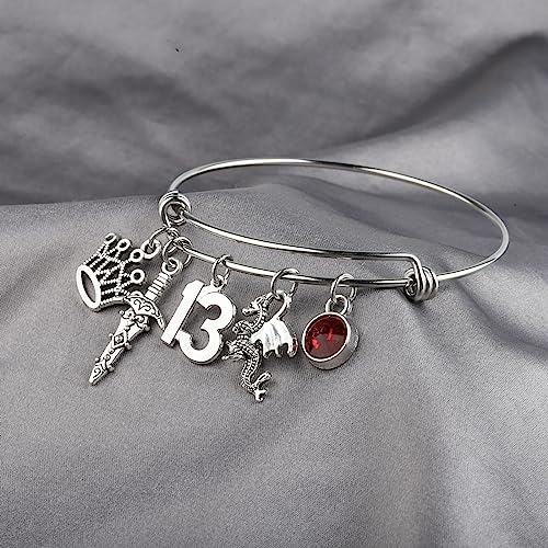 Image of AKTAP a Court Of Roses Jewelry T f Glass Inspired Bracelet for S The 13 Fan Gift (The 13 bracelet)
