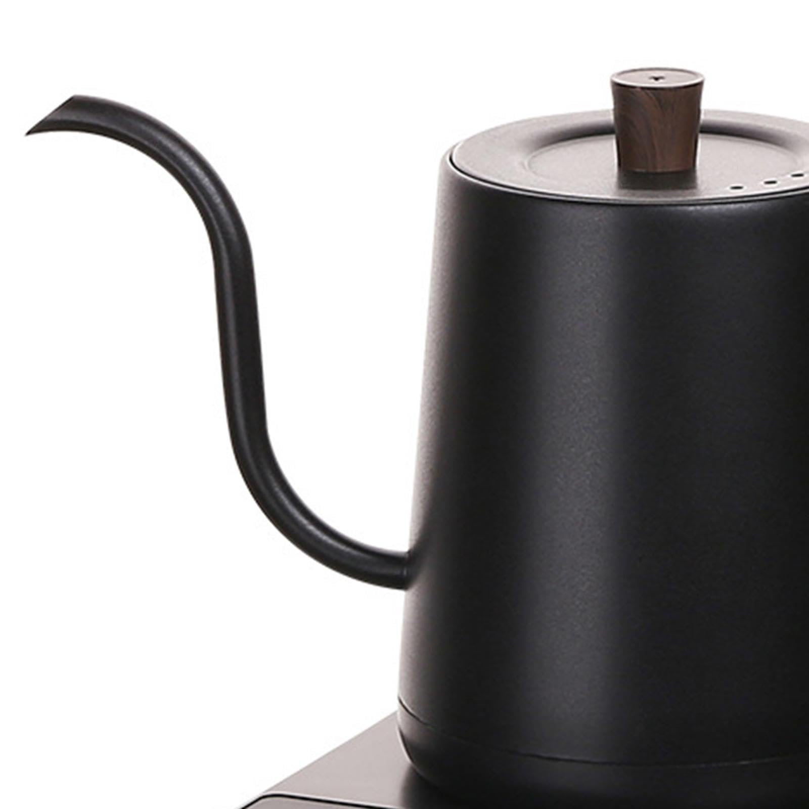 MagiDeal Bollitore Elettrico per Caffè con Controllo Della Temperatura E Opzioni Varie, nero