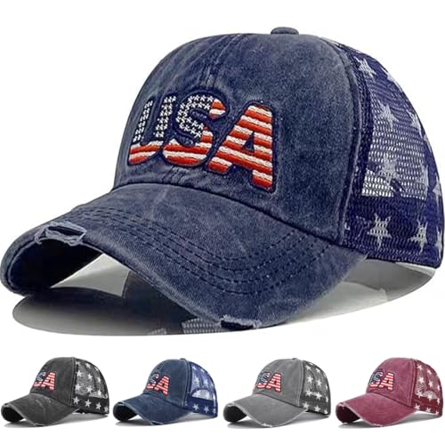 GONOSEED Gorra de béisbol 4 de julio para mujer miniatura 1