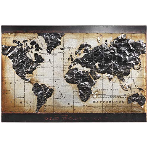 Empire Art Direct World Map Iron Sculpture