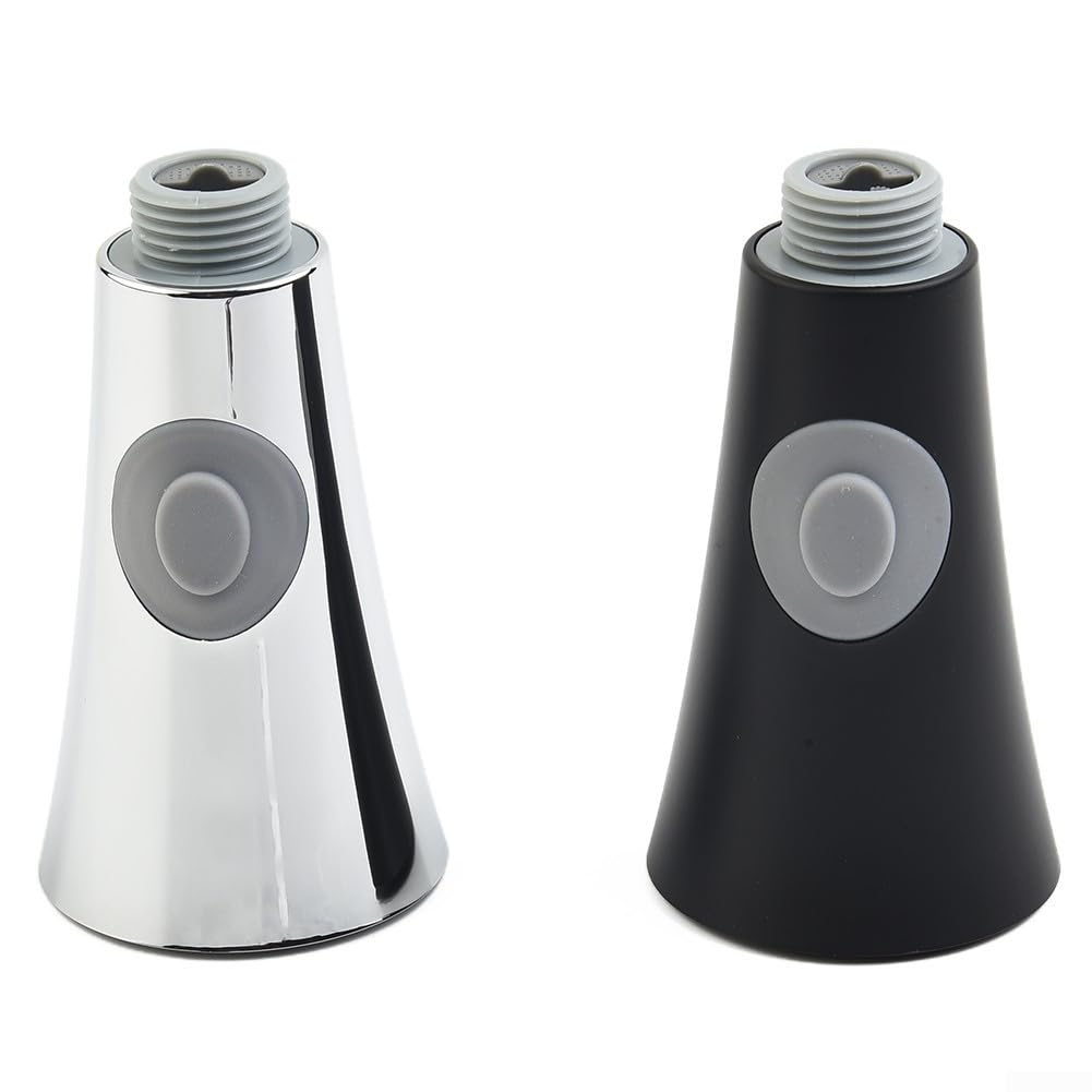 Ensemble de pulvérisation de robinet de cuisine extractible avec capacité de débit en deux étapes conçu pour un montage standard de 1,27 cm (noir)