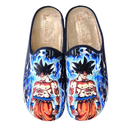VULCA-BICHA S.L. - Zapatillas de casa Goku - Textil para: Hombre Color: Goku Talla: 45