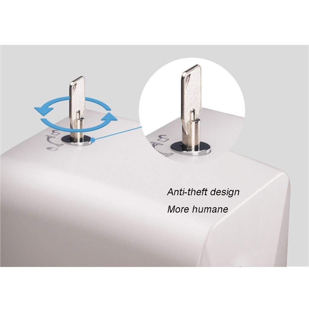 La formación de Espuma sin Contacto dispensador jabón con Pilas automático montado en la Pared Jabón Espuma Mano dispensadores antirrobo Diseño Llave y Visual Ventana 1000 ml / 33,82 oz(Dripping)