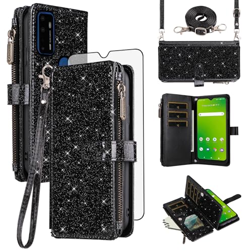 Coque Cricket Dream 5G noire antichoc avec protection intégrale pour smartphone Asuwish