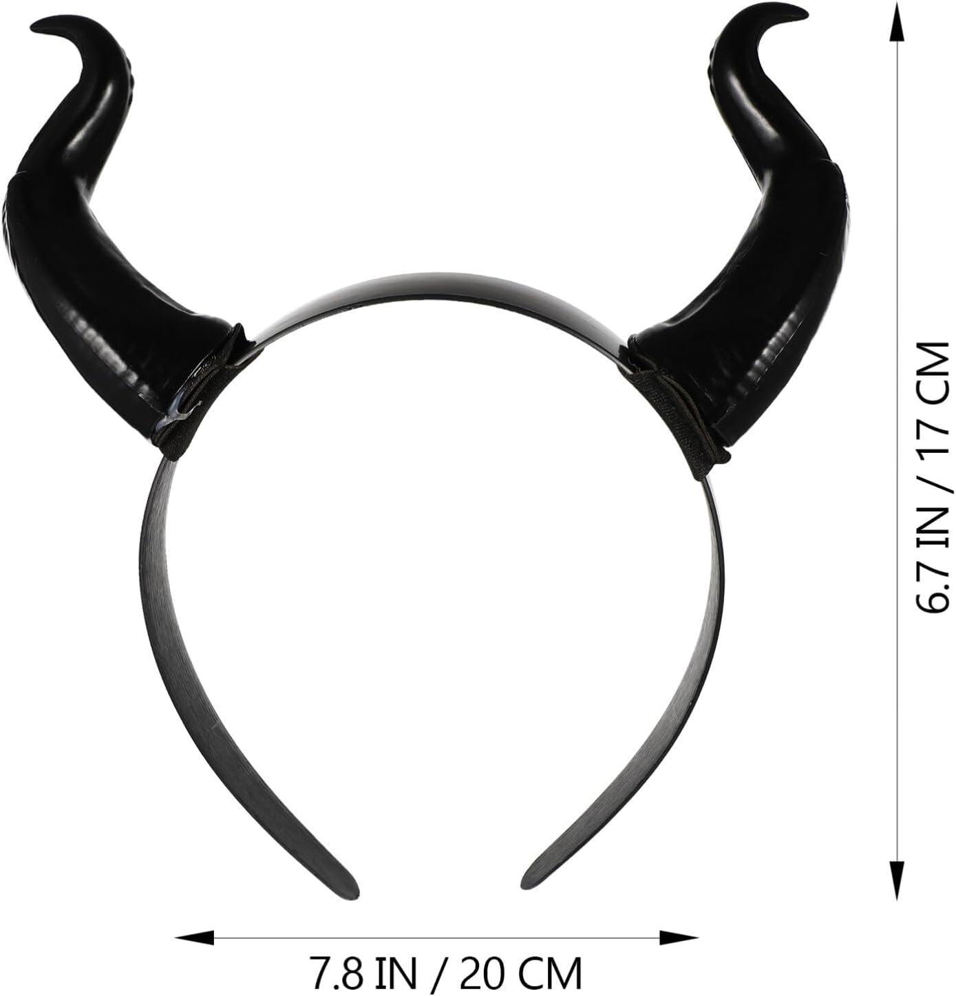 Devil Horn Headband Black Horns Hair Hoop Gothic Ox Horn Headdress Devil Dress Up Hair Accessories for Halloween Cosplay Costume Party - Image 7