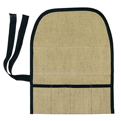 BeaverCraft TR4 Rolling Small Tool up Organizer Bag 4 Pockets Wrench roll up Pouch Gear roll up Tool Pouch for Knives and chisels Storage with 4 Slots