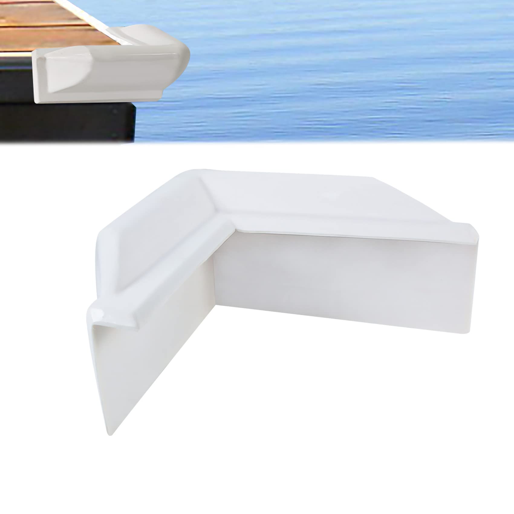 Marine Vinyl Dock Side Corner Bumper - Dock Bumpers, 90 Degree Bumper