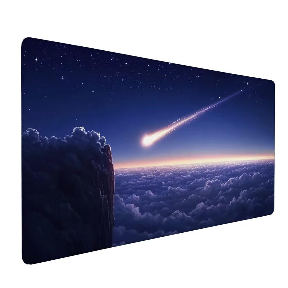 Giapponese Tappetino Mouse XXL 1000x500x3mm, Gaming Tappetino Mouse Meteora Mousepad con Base in Impermeabile Gomma Antiscivolo per Tastiera, PC, Computer Ufficio Idea Regalo per Festa del Papà X-932