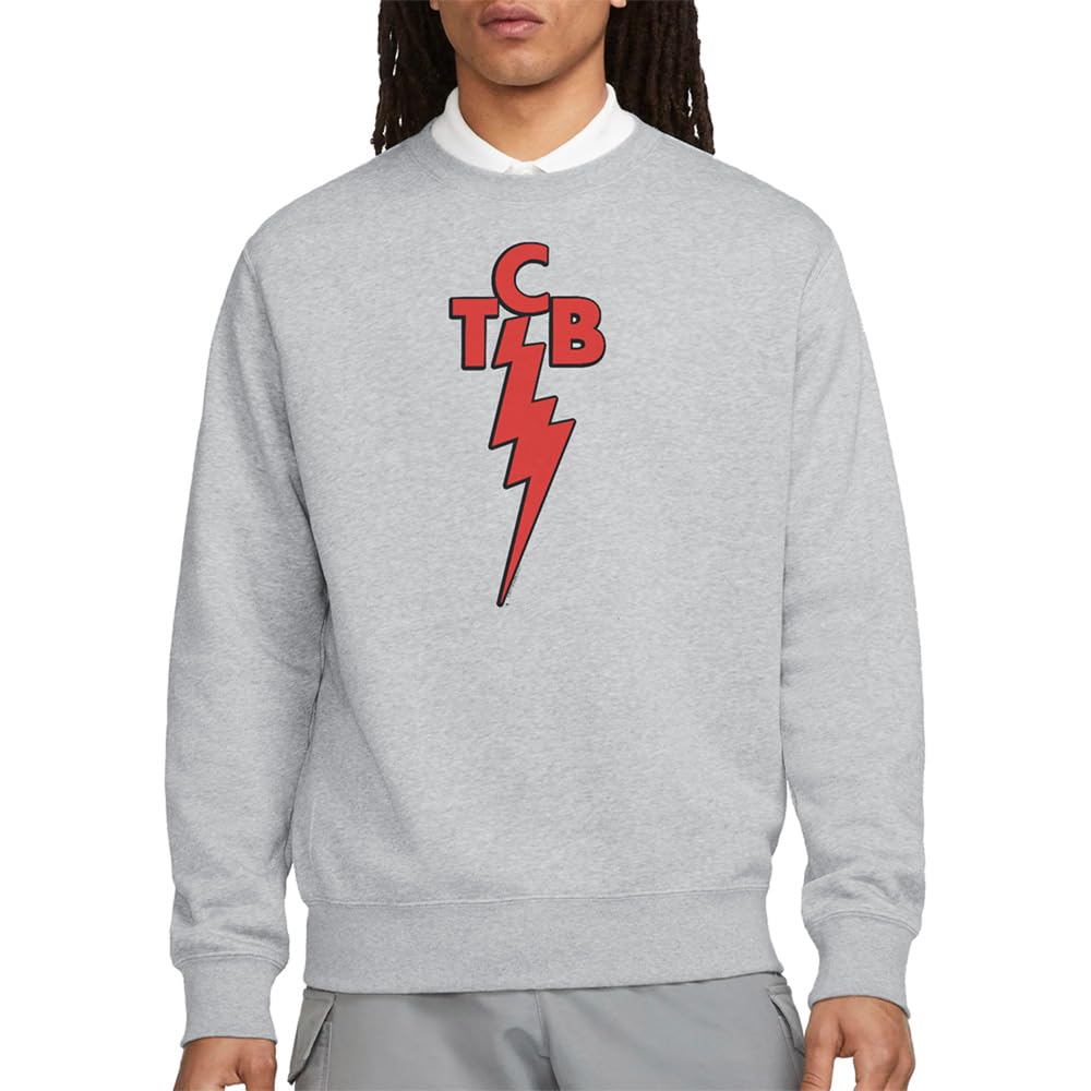 Elvis Presley Men's Tcb Sweatshirt Athletic Heather - Light Grey - XXL