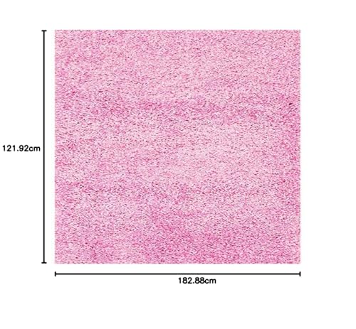 Image of Carpet for Living Room, Bedroom and Hall Handmade Microfiber Cozy Soft and Fluffy Shaggy Area Rug with 2 inch Thick Anti Skid Carpet [4x6 Feet Pink]