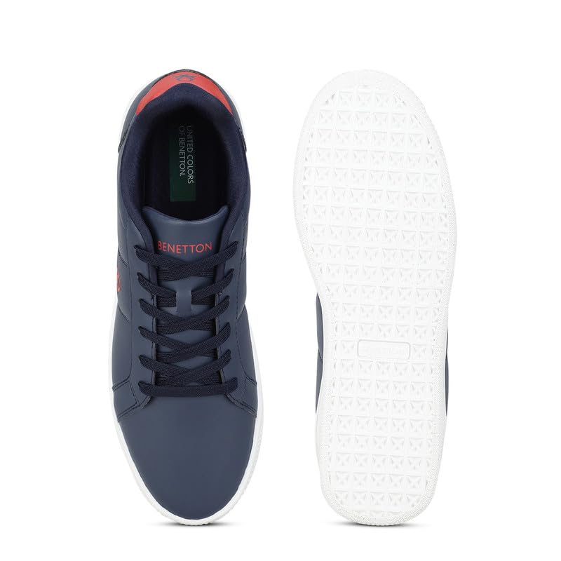 Image of United Colors of Benetton Mens United Colors of Benetton Solid Lace-up Basic Knot Sneakers Sneaker