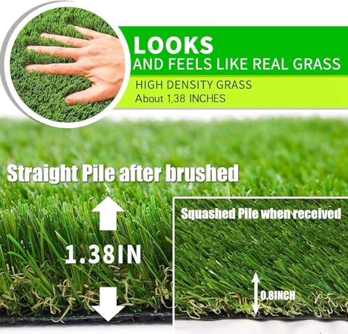 Image of Artificial Grass for Terrace, Balcony and Garden- (25 MM,4 X 17 FEET)