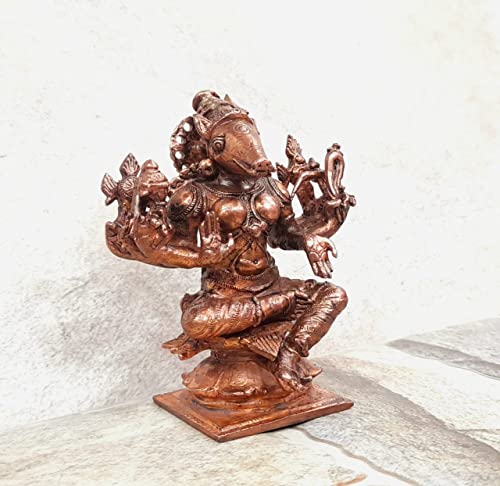 Image of Copper Goddess Varahi Idol 3.5 in | 455g