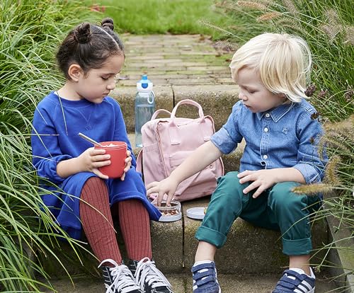 Mepal Lunchpot mini Ellipse - praktische mueslibeker, yoghurtbeker, To Go beker - geschikt voor diepvriezer, magnetron en vaatwasser - 300 ml - Vivid blue