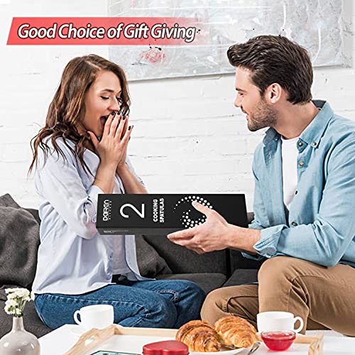 2 Pack Solid Turner Spatula, Solid & Slotted Silicone Spatula Set, Stainless Steel Handle Coated With Silicone, Non Stick, Heat Resistant Bpa Free Rubber Spatulas For Fish, Eggs, Pancakes, Wok, Red #TOP7