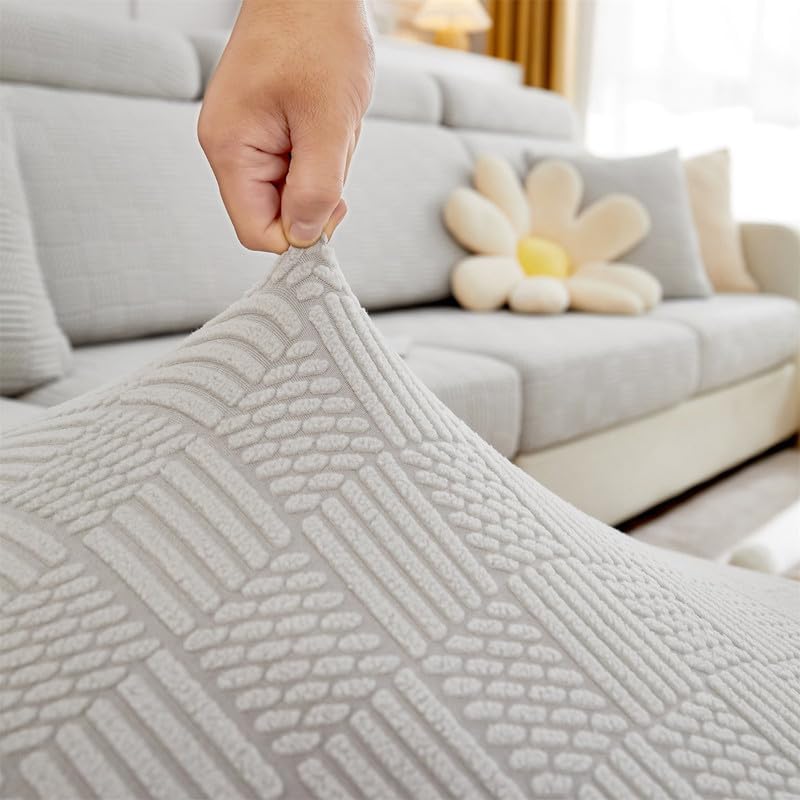 Miniatura 7 de TOPCHANCES Funda de cojín para sofá, resistente al desgaste, universal, de elastano, todo incluido, funda de sofá, funda seccional, fundas elásticas