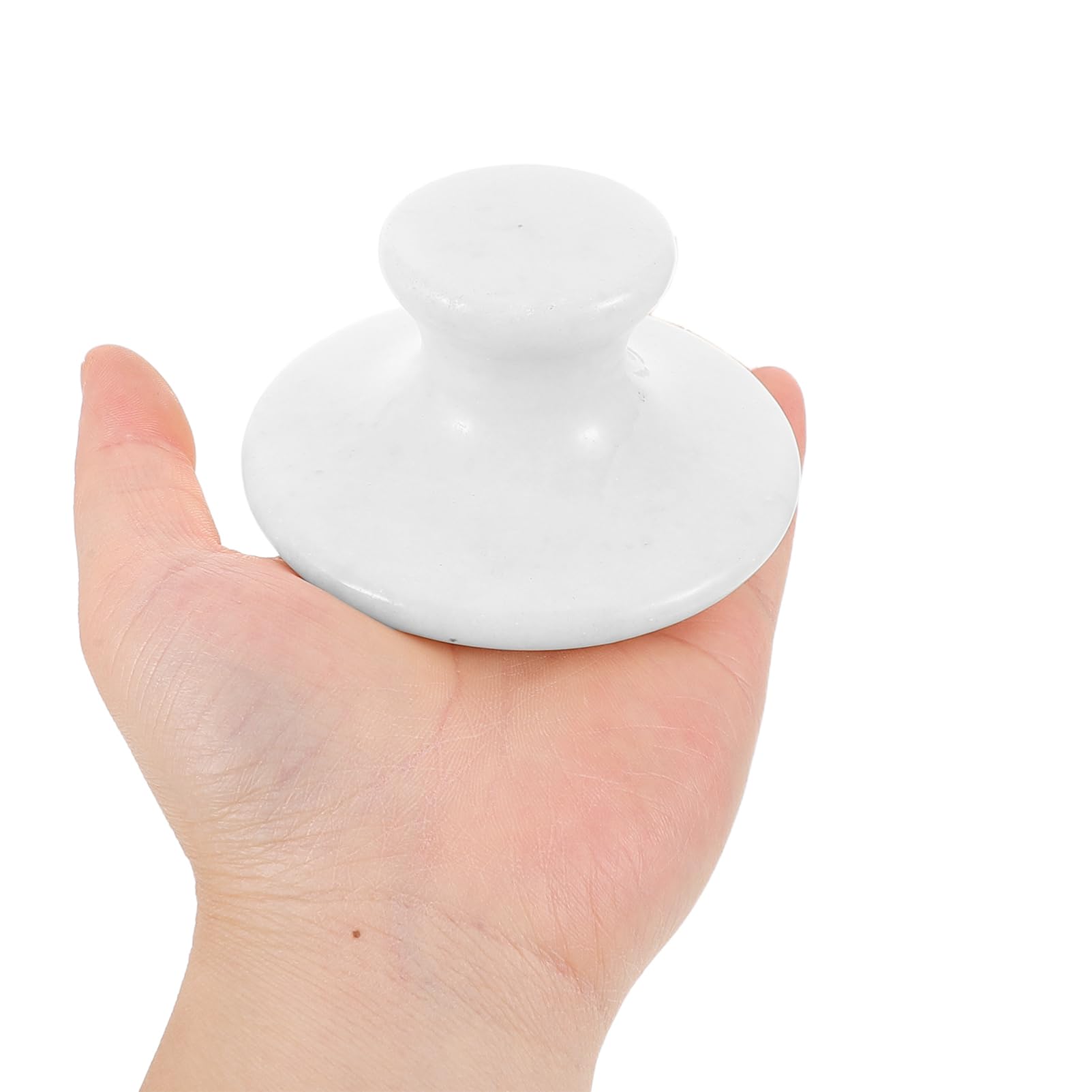 Jade Massagegerät aus Jade mit Pilzförmigem Kopf für Hals und Bauch