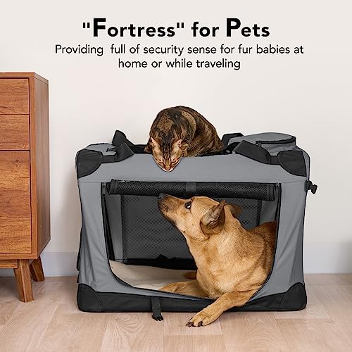 HICC PULE Caixa Portátil Dobrável para Cães, Caixa para Cães de 28