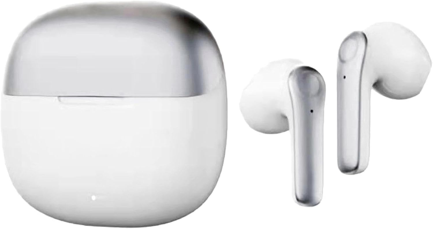 Fine M8 Earbuds in charging case, open view