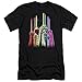 Trevco Green Lantern-Rainbow Corps Short Sleeve Adult 30-1 Tee44; Black - 2X