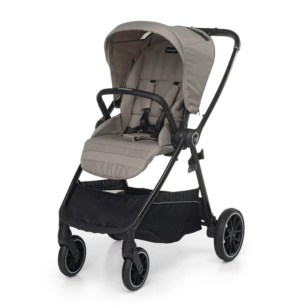 Foppapedretti Trio Divo I-Size, System Modułowy dla Dzieci, Gondola Wózek i Fotelik Samochodowy I-Size, Składany, Zgodny z ECE R129, Lekki