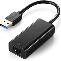 ELECOM Wired LAN Adapter USB Type-A, Compatible with Nintendo Switch/Windows/macOS, Black EDC-GUA3V3E-B