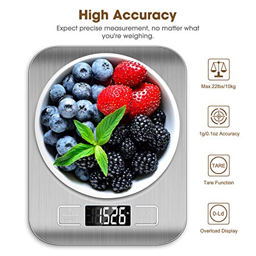 Mik-Nana CX-002 Food Scale, 22Lb Digital Kitchen Scale Weight Grams And Oz thumb #3
