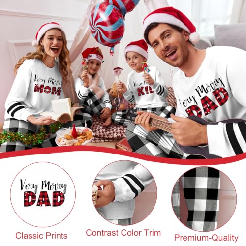 Ekouaer Family Christmas Pajamas Matching Sets Cute Long Sleeve Couple Pjs - image 4