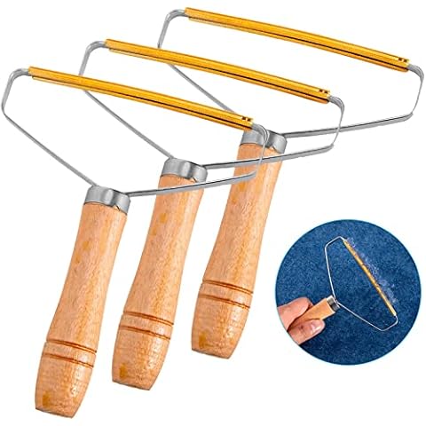 Lint Roller, Portable Lint Remover Carpet, Carpet Cleaner Lint Cleaner Pro, Double Hair Remove Brush for Sweater Woven Coat,Carpet,Knitted,and Sweaters by removing pet hair and fuzz. (3 PACK) Cover