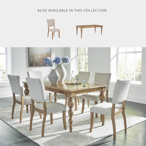 Signature Design by Ashley Rybergston Casual Dining Table with 4 Legs, Light Brown