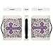 Smooth Zippered Book Case with Handle Purple Cross Bible Cover Case for Women Men Large Protective Bible Holder Bag Waterproof Pu Leather Scripture Book Case