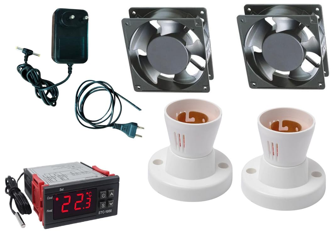 HUMBE&CO-STC-1000 AC200V Digital Temperature Controller 2 DC fan 2 folder 1 adpater 1 two pin-picture-27