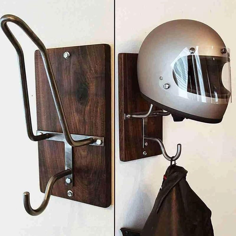 Helmhalterung Wand 1Pcs Motorrad Helm Rack Wand-Montiert Lagerung Halter