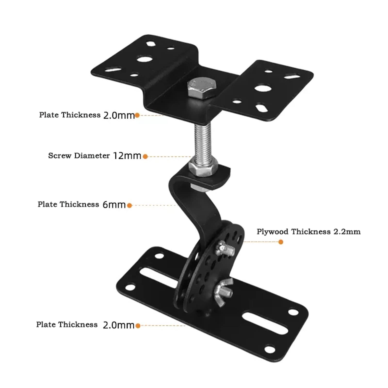 Soporte para Altavoces Caja de sonido Marco de elevación Escenario profesional Caja de sonido engrosada Percha Tornillo Techo Anillo colgante alrededor de KTV Bolsa Soporte de caja Soporte de Universa