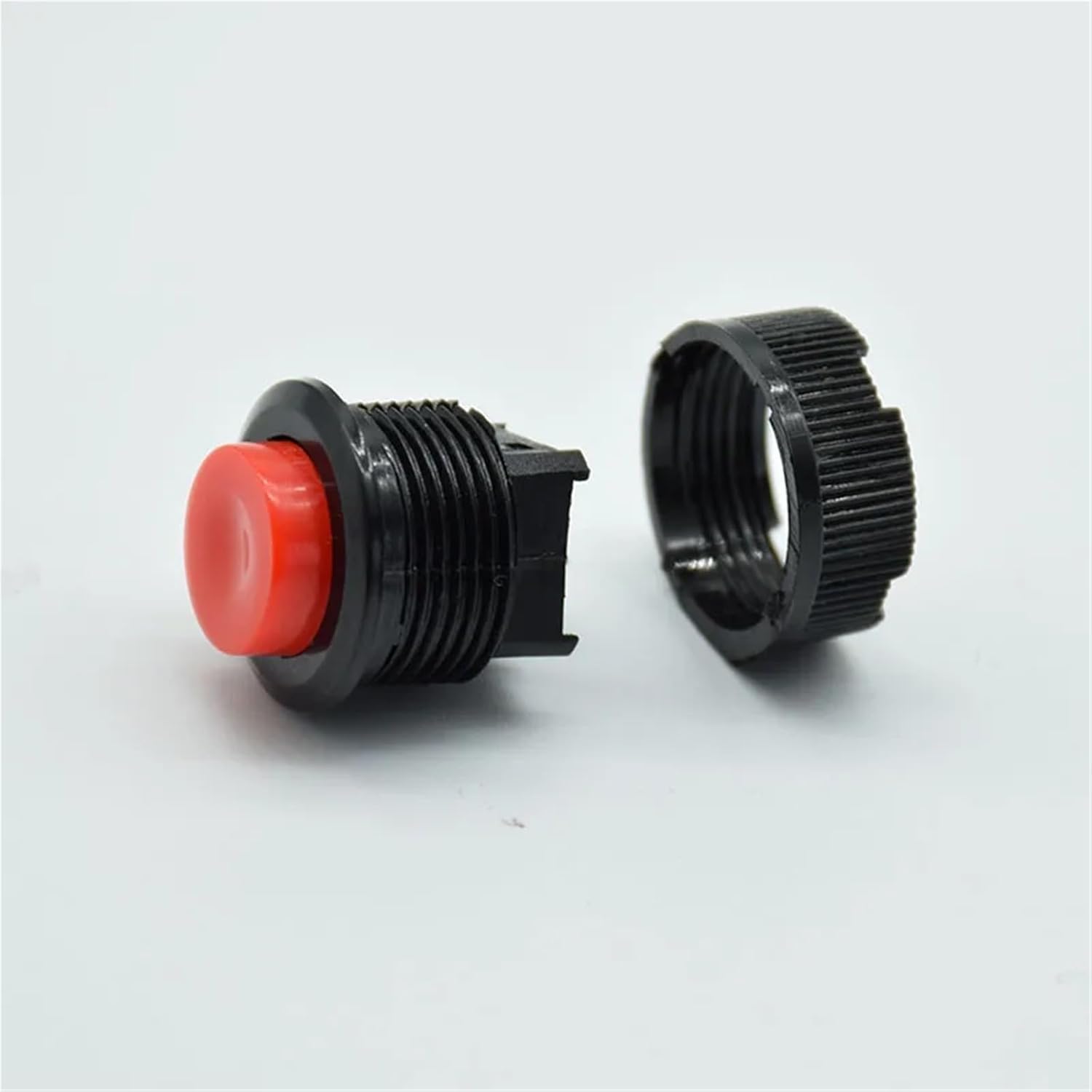 16MM Self Locking Push Button Switch/Reset Switch 250V 1A AC DS-510 Threaded Type 6Pcs(3Red and 3green,Reset Switch)