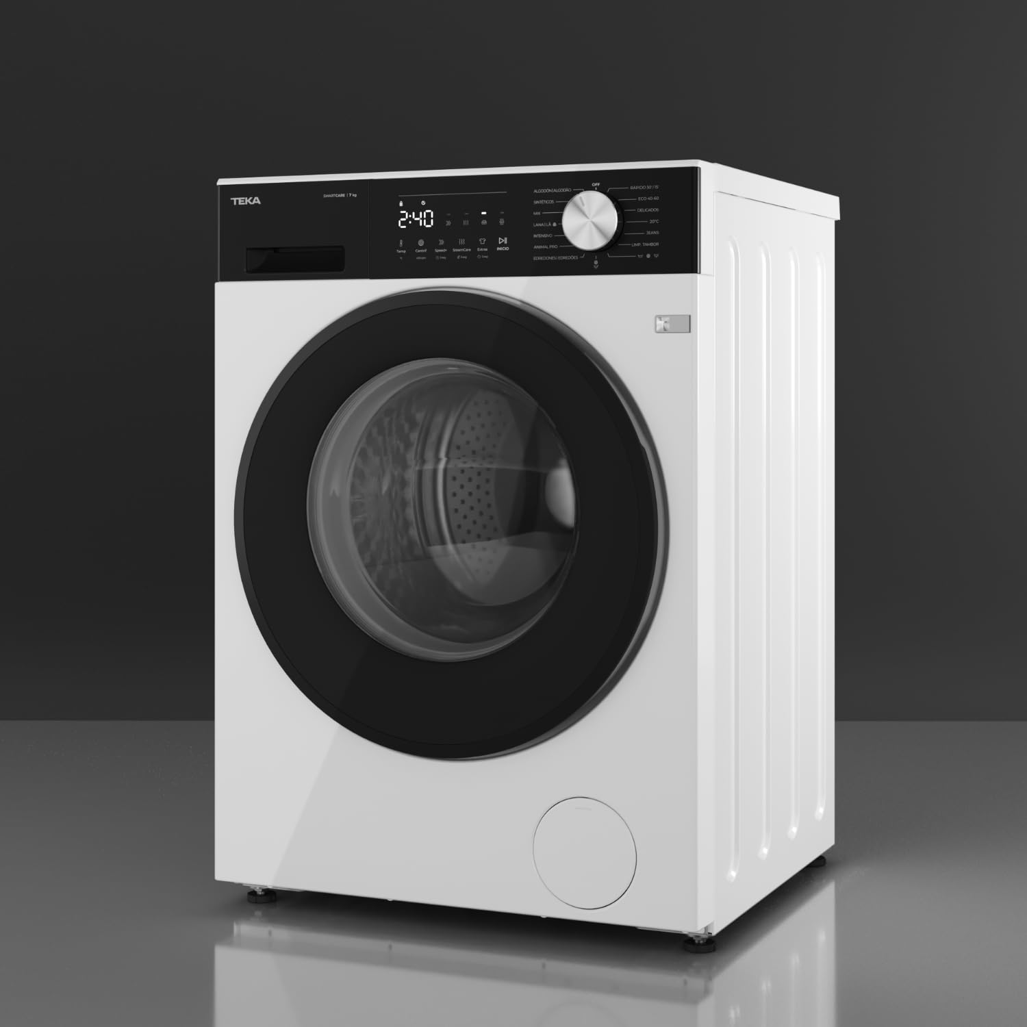 TEKA Lavadora de Libre Instalación, 7 kg, Panel Táctil