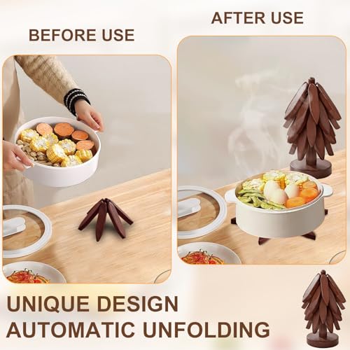 Wooden-Trivets-for-Hot-DishesTree-Shape-Trivet-Set4-Wooden-Trivet-1-StandThick-Heat-Resistant-Large-Coaster-for-KitchenHot-PadsKitchen-EssentialsKitchen-Decor-for-TableCountertopSpade-Wood Wooden Trivets for Hot DishesTree Shape Trivet Set4 Wooden Trivet 1 StandThick Heat Resistant Large Coaster for KitchenHot PadsKitchen EssentialsKitchen Decor for TableCountertopSpade Wood