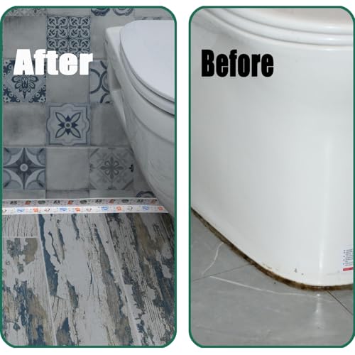 Image of Caulk Tape, Caulk Sealing Strip Tape for Bath and Kitchen 2 Rolls PVC Self Adhesive Waterproof Covering Caulk Strips Seal The Edges of a Bathtub or Sink (2)