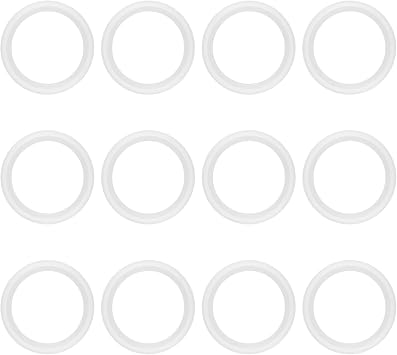 2.5 Inch Tri Clamp Silicone Gasket for 2.5" Tri-Clamp Sanitary Fittings TC O-Ring Seal Gaskets 12PCS